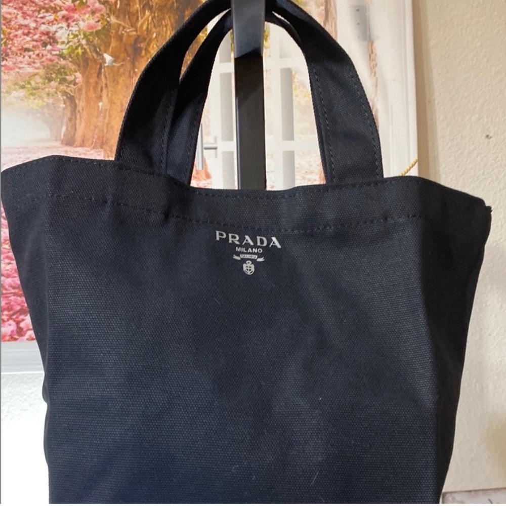 Prada Textured Gray with Gold Accents - Picture 6 of 15